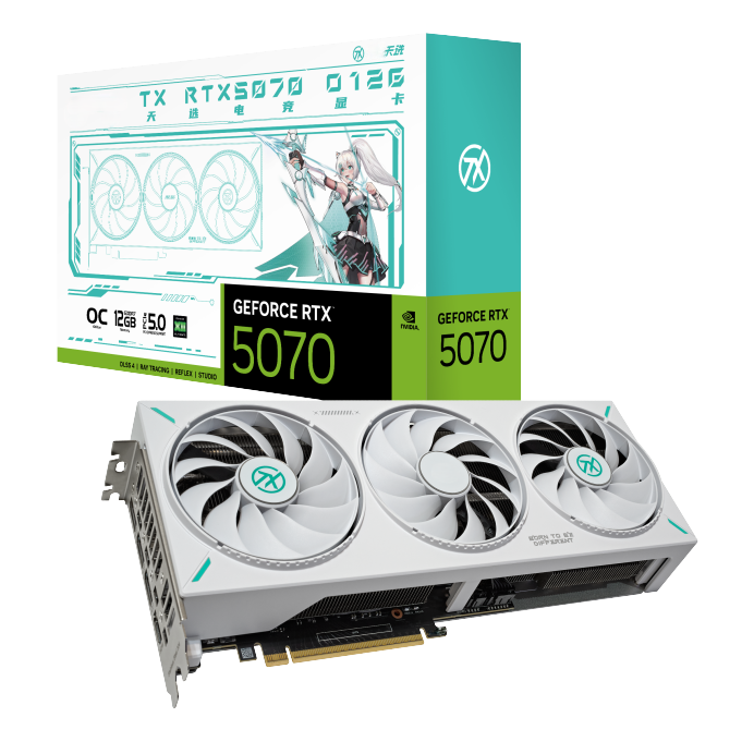 Pc Gaming Nvidia - Placa de Vídeo GPU 2025 TX-RTX5070-O12G