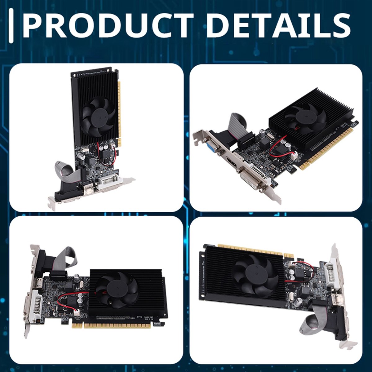 Pc Gaming Graphics Card - Placa Gráfica A49T GT 610 1G