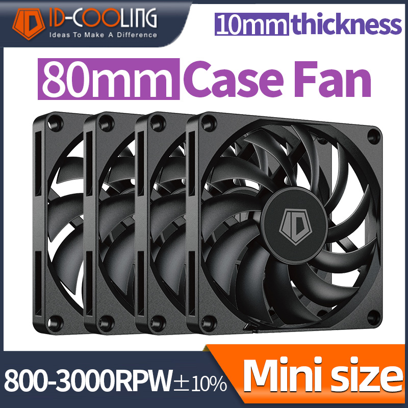 Pc Case Fan - ID-COOLING 80mm PWM 800-3000RPM Mini ITX