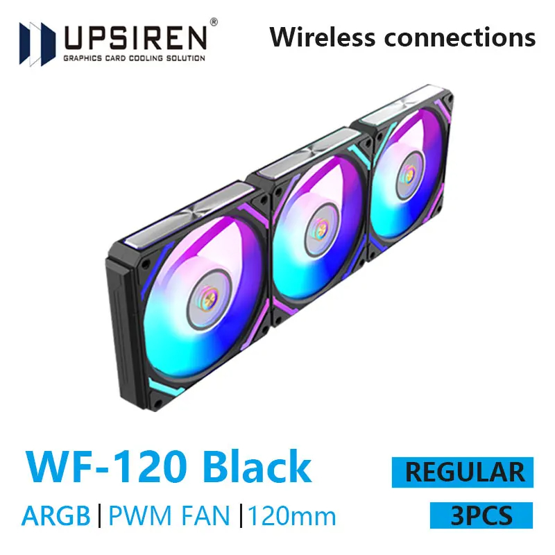 Pc Case Fan - UPSIREN WF-120 ARGB PWM 3 PCS