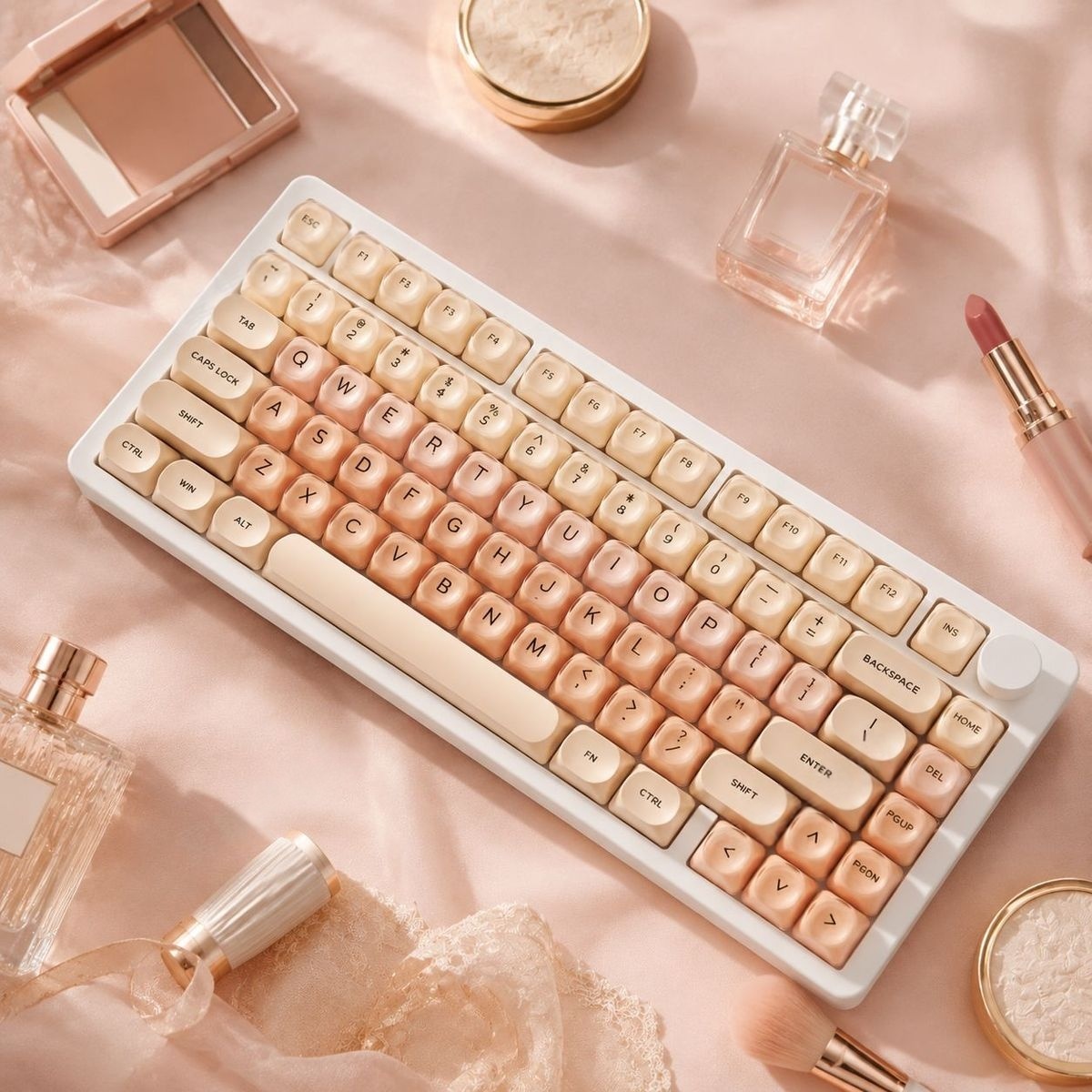 128 Teclas de PC Semi-Transpar - Pc Gaming Liquid avaliação e preço