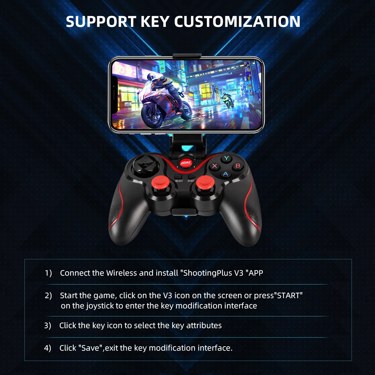 GAMINJA Sem Fio Bluetooth Game - Pc Gaming Emulator avaliação e preço