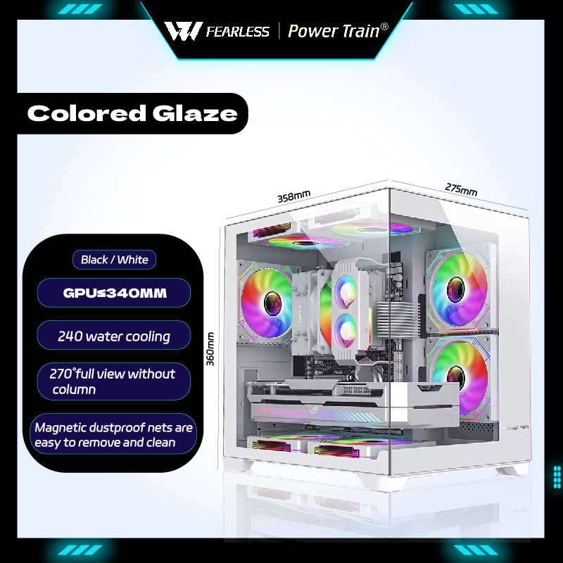 Gabinete Gamer MATX/ITX Power  - Pc Gaming Liquid avaliação e preço