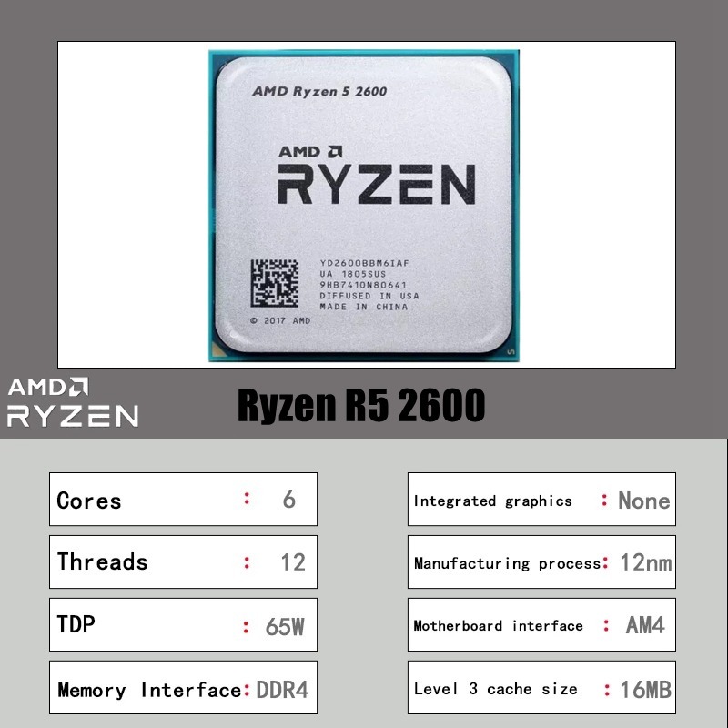 Processador AMD Ryzen 5 2600 R - Pc Gaming Ryzen avaliação e preço