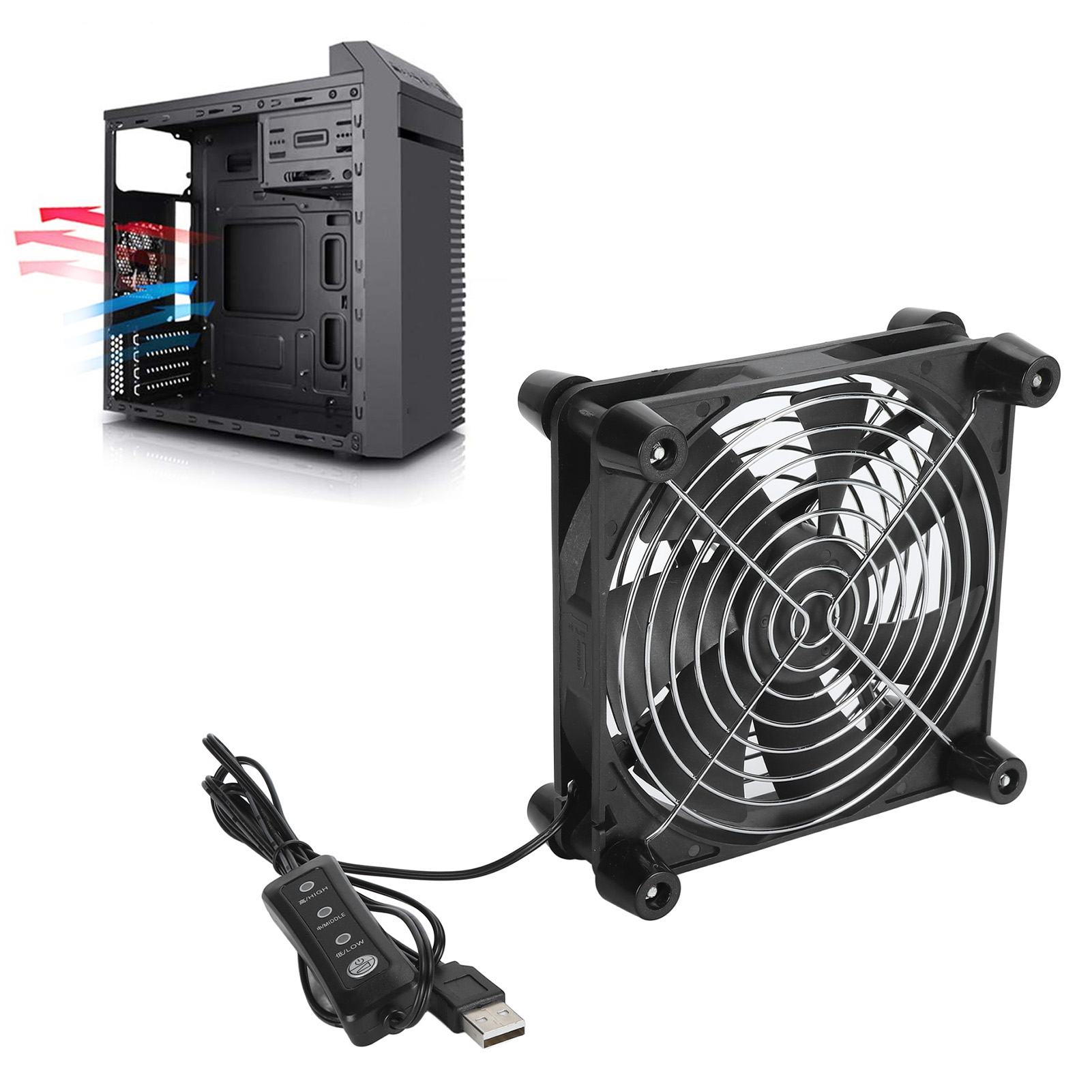 Ventilador para caixa de compu - Pc Case Fan avaliação e preço