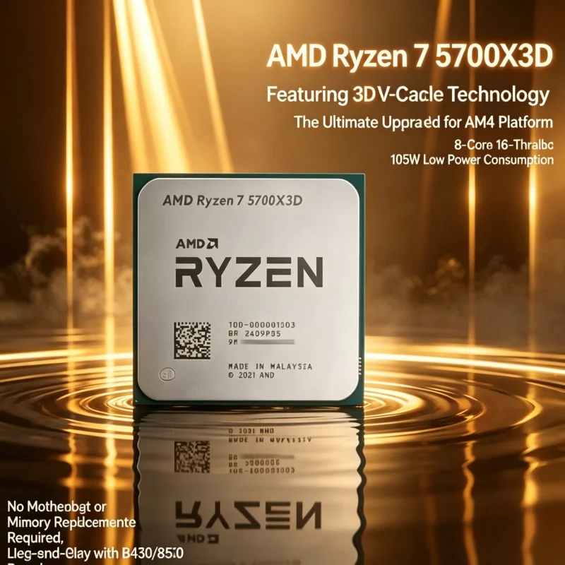 AMD Ryzen 7 5700X3D, CPU para  - Pc Gaming Ryzen avaliação e preço