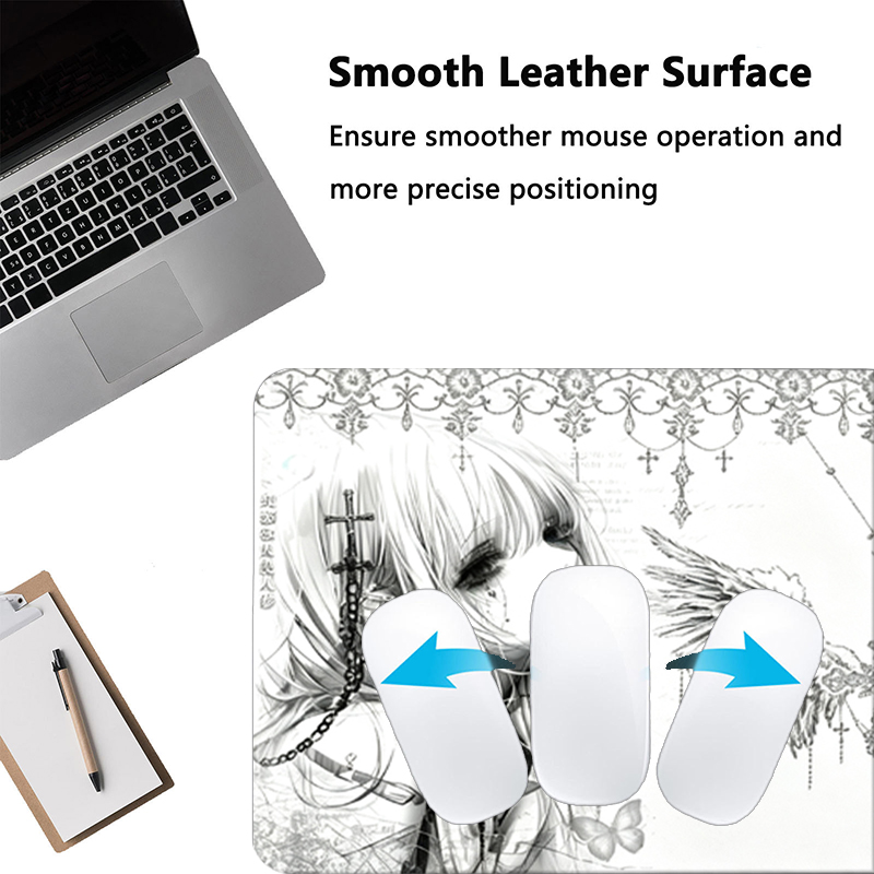 Mousepad de Couro Preto e Bran - Gaming Pc Equipment avaliação e preço