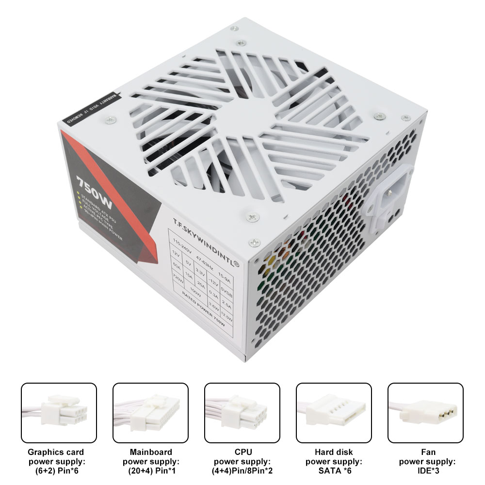 Fonte de Alimentação PSU Branc - Pc Gaming Watt avaliação e preço