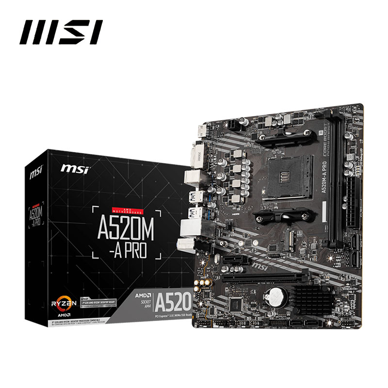Placa-mãe MSI A520M A PRO + CP - Pc Gaming Xeon avaliação e preço