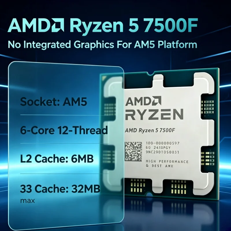 Processador AMD Ryzen 5 7500F  - Pc Gaming Ryzen avaliação e preço