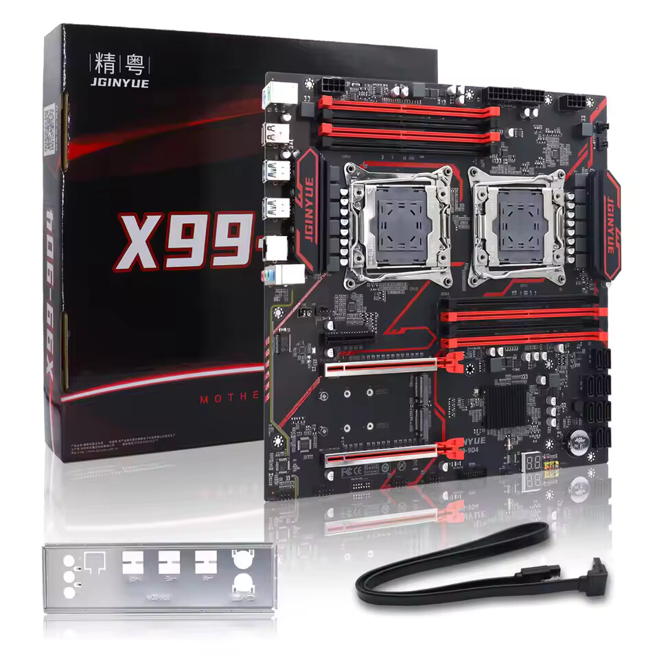 X99 placa-mãe dupla cpu lga 20 - Pc Gaming Xeon avaliação e preço